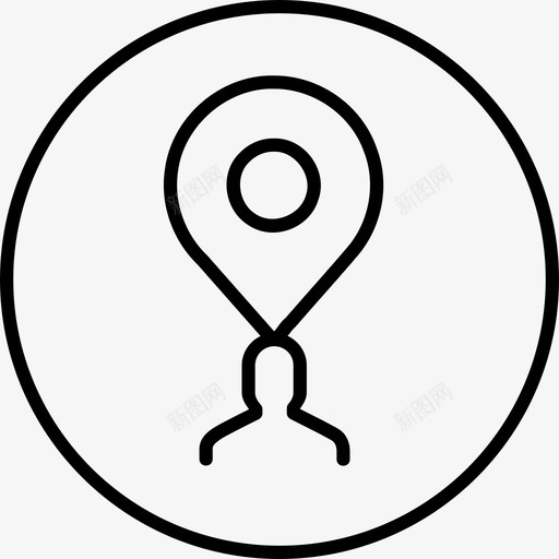 位置图钉人图标svg_新图网 https://ixintu.com 人 位置 位置和图钉圆线 区域 图钉 地图 地标 地点 导航