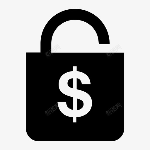 解锁美元不安全货币图标svg_新图网 https://ixintu.com 不安全 广泛 形成 损害 清洁 生成 解锁美元 货币 金融
