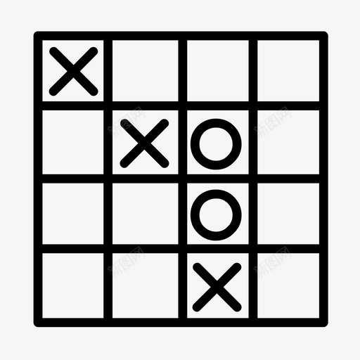 井字棋图标svg_新图网 https://ixintu.com 井字棋