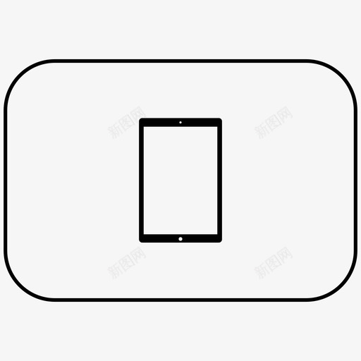 黑色ipadapple平板电脑ipadipadapple图标svg_新图网 https://ixintu.com apple平板电脑ipadipadapple 黑色ipad
