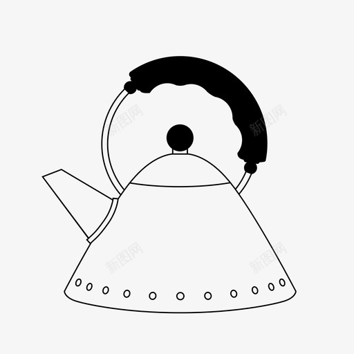 水壶茶壶多个图标svg_新图网 https://ixintu.com 删除 回家 多个 忽略 指示 水壶 热水 热水壶 茶壶 转下一个 锅炉