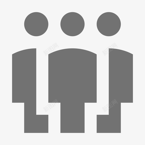 用户团队合作材料标图标svg_新图网 https://ixintu.com 团队合作材料设计图标 用户