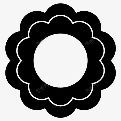 徽章横幅雏菊图标svg_新图网 https://ixintu.com 印章 徽标 徽章 横幅 玫瑰 花 花束 雏菊
