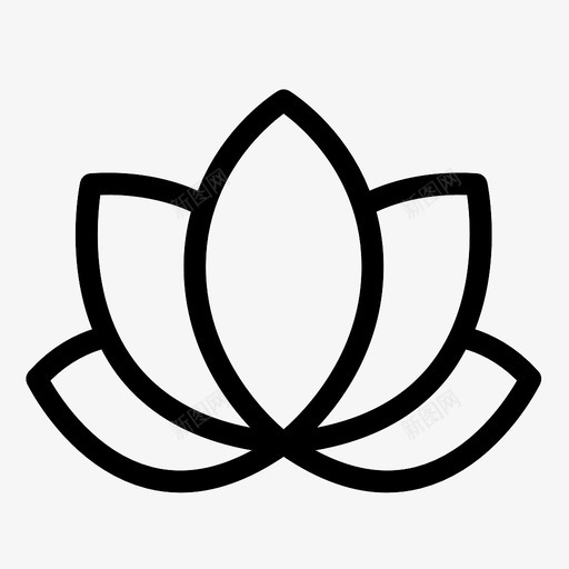 花艺术美丽图标svg_新图网 https://ixintu.com 兰花 纸 美丽 自然 艺术 花 花园 莲花 设计