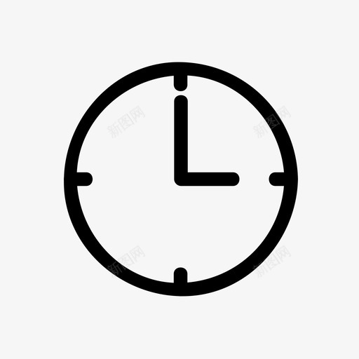 三点钟下午小时图标svg_新图网 https://ixintu.com 三点钟 下午 墙壁 小时 手表 指针 时间 时间圆形白色时钟集