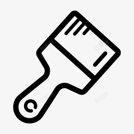 画笔墙壁绘画图标svg_新图网 https://ixintu.com 刷子 墙壁 墙漆 头发 建筑 毛皮 画家 画笔 绘画 颜色