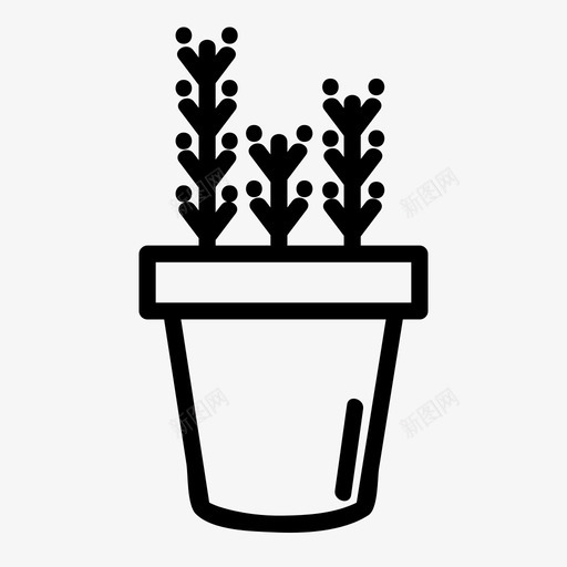 花植物多年生植物图标svg_新图网 https://ixintu.com 园艺 多年生植物 植物 花 花园 芽 草本植物 藤