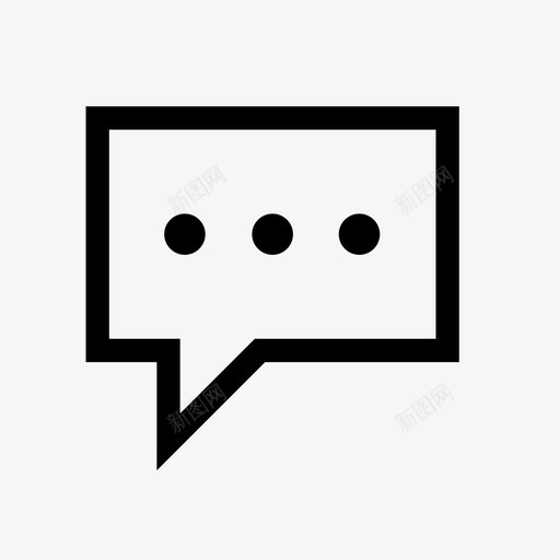 通话信息语言图标svg_新图网 https://ixintu.com 信息 打字 网络服务 聊天 语言 通信 通话