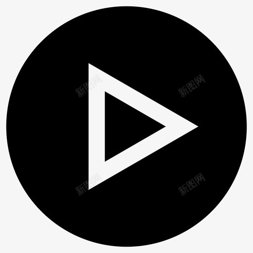 播放加音乐图标svg_新图网 https://ixintu.com 三角形 前进 加 加法 圆圈 指示 播放 水果 社交媒体 箭头 音乐