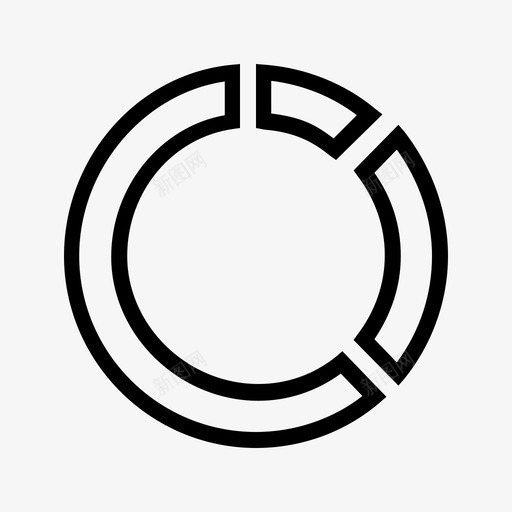 饼图演示饼图聊天图标svg_新图网 https://ixintu.com 一般线图标 信息 图表 数字 数据 演示 统计 颜色 饼图 饼图聊天
