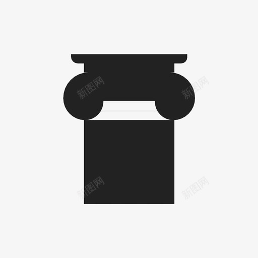 立柱建筑艺术图标svg_新图网 https://ixintu.com 多立克式 室内 希腊复兴式 建筑 柱式 科林斯式 立柱 艺术