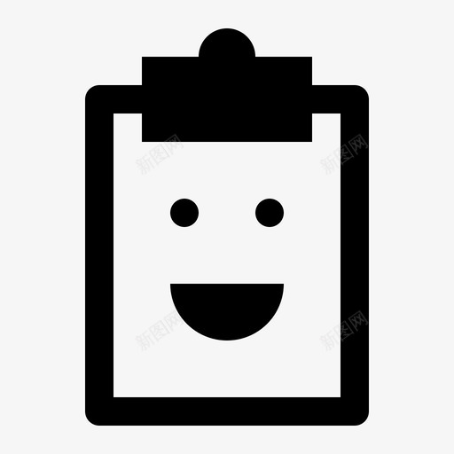 剪贴板分析单击图标svg_新图网 https://ixintu.com 分析 剪贴板 单击 图形 快乐 打开 文档 笑脸 笔记