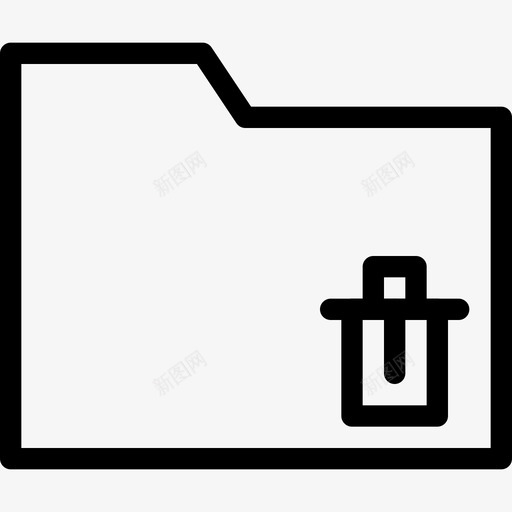 删除文件夹清除文档图标svg_新图网 https://ixintu.com 删除 删除文件夹 垃圾 垃圾箱 带走 擦除 文档 清除 通用应用图标集