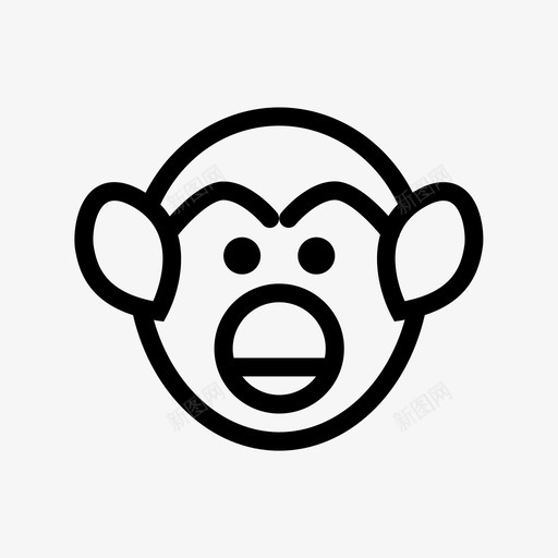 企鹅动物和鸟类线图标svg_新图网 https://ixintu.com 企鹅 动物和鸟类线图标
