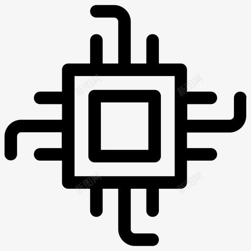 微芯片处理器宠物图标svg_新图网 https://ixintu.com cat cpu 处理器 宠物 微芯片 技术 技术线图标 狗 硬件 计算机 识别