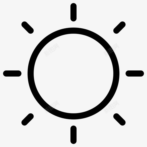 太阳天气温暖图标svg_新图网 https://ixintu.com 圆形 夏天 天气 太阳 星星 清晰 温暖 热 通用图标集 黄色