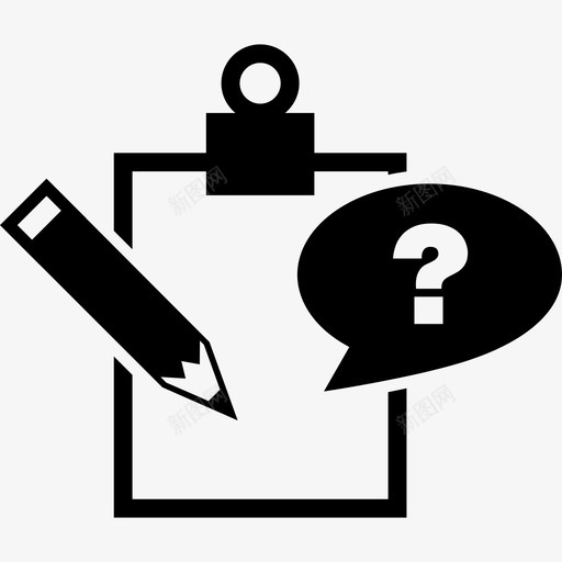 问题课堂笔记符号教育学术2图标svg_新图网 https://ixintu.com 学术2 教育 问题课堂笔记符号