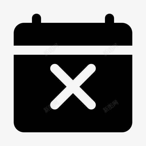 取消约会团队合作日程安排图标svg_新图网 https://ixintu.com 会议 取消约会 团队合作 延期 日历 日历界面 日期 日程安排 界面 终止 面试
