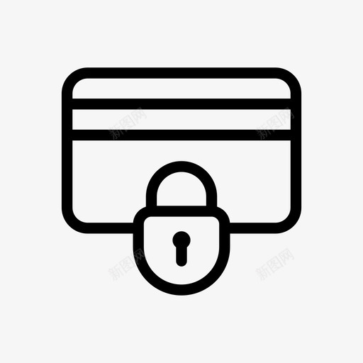 锁定卡加更多图标svg_新图网 https://ixintu.com 信用卡 删除 加 延期 忽略 更多 货币和金融 银行 银行卡 锁定 锁定卡