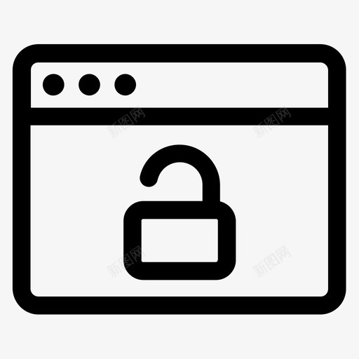 解锁安全打开图标svg_新图网 https://ixintu.com 入侵 安全 应用程序 打开 技术路线图标 登录 网站 解锁 访问 进入 黑客