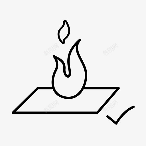 防火阻燃耐火材料图标svg_新图网 https://ixintu.com 不燃 安全设备 材料性能 消防员 纤维 耐火 耐火材料 耐热 防火 防火材料 阻燃