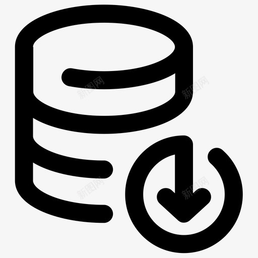 存储更新太字节图标svg_新图网 https://ixintu.com 上传 下载 云 创意提纲 千兆字节 太字节 存储 数据 更新 服务器 硬盘