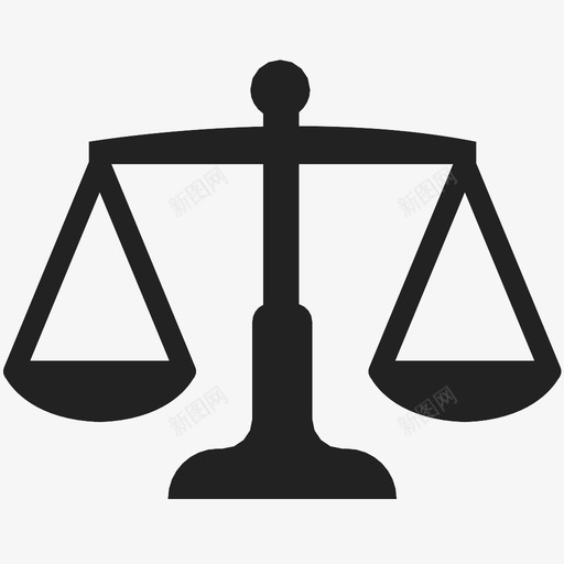 秤盘子枢轴图标svg_新图网 https://ixintu.com 公正 天平 平等 手臂 枢轴 法庭 法律 盘子 秤 称重