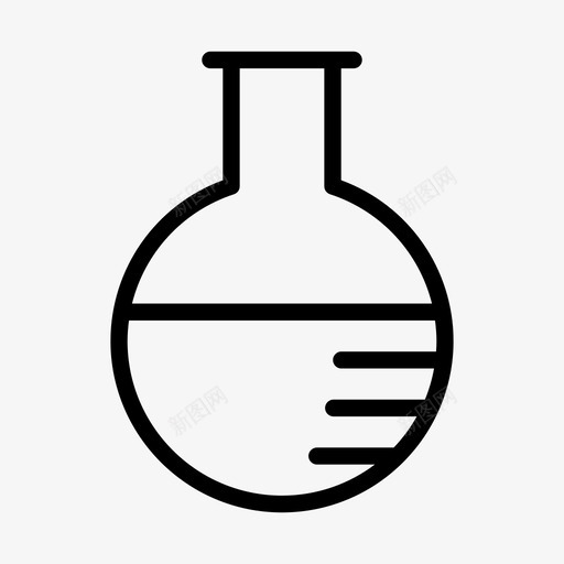 圆底烧瓶化学课堂图标svg_新图网 https://ixintu.com 化学 医药线 圆底烧瓶 实验 实验室 教授 科学 课堂