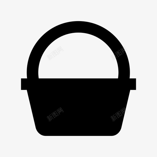 篮子野餐篮手提篮图标svg_新图网 https://ixintu.com 圣诞和复活节材料设计图标 手提箱 手提篮 板条箱 盒子 篮子 蒲式耳 购物篮 野餐篮 集装箱