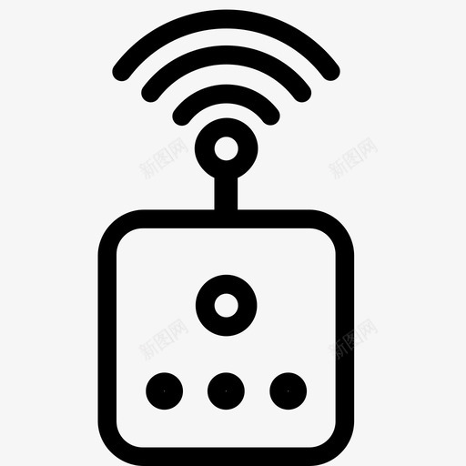wifi无线连接网络连接图标svg_新图网 https://ixintu.com wifi 互联网连接 传感器 已连接 无线连接 物联网 网络连接 设备 连接到互联网 链接到网络