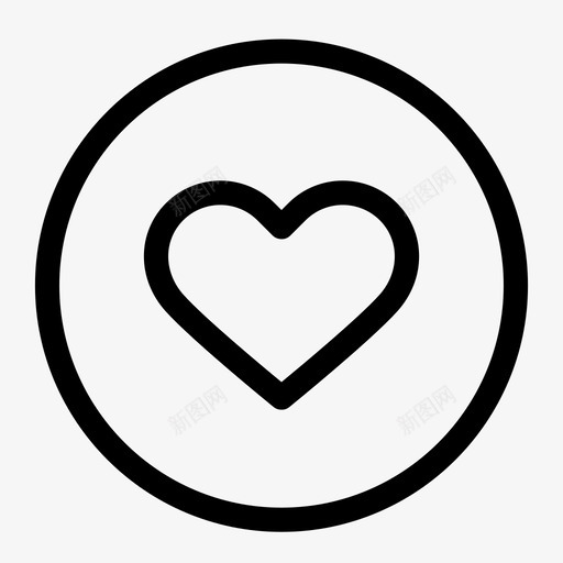 心形粗体收藏夹图标svg_新图网 https://ixintu.com hold like love nope selled 圆角白色基本ui扩展图标 心形 收藏夹 粗体 金色