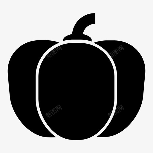 南瓜南瓜片橘子图标svg_新图网 https://ixintu.com 万圣节南瓜 南瓜 南瓜片 收获 橘子 秋天 蔬菜 雕刻 食品和饮料