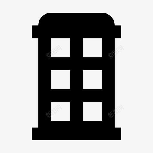 电话亭城市元素公共付费电话图标svg_新图网 https://ixintu.com 付费电话 公共付费电话 呼叫 城市元素 城市元素材料设计图标 建筑 电话亭 街道电话 过时