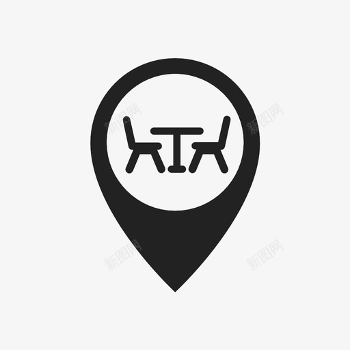 公园空间餐厅图标svg_新图网 https://ixintu.com 位置 公园 区域 地图 地图标记收集 平面图 旅行 标记 游乐场 空间 绿化 餐厅