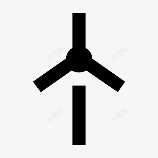 风车自然与生态材料标图标svg_新图网 https://ixintu.com 自然与生态材料设计图标 风车