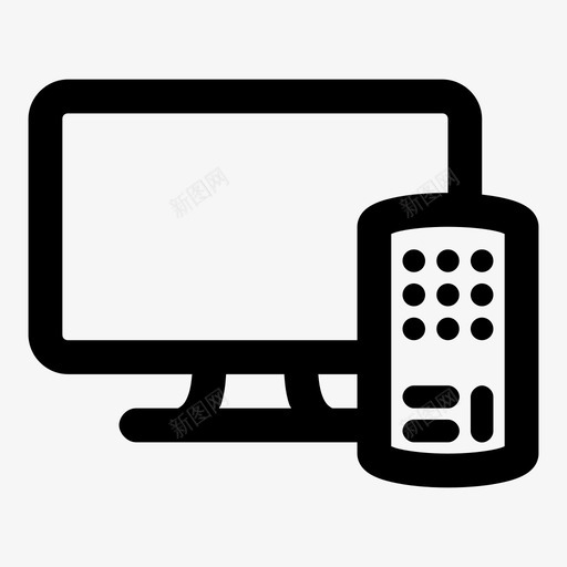 电视节目布景图标svg_新图网 https://ixintu.com 传播大胆 商业广告 大众营销 娱乐 布景 有线电视 电视 节目 遥控器 高清