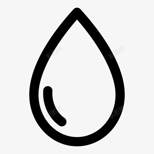 水泪滴河流图标svg_新图网 https://ixintu.com 叮当声 水 河流 泪滴 液体 矿物质 自然 血液 雨滴