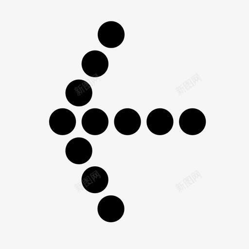 左箭头上一个派图标svg_新图网 https://ixintu.com 上一个 左箭头 干燥 形成 放大 方向 派 箭头点 背面 酸