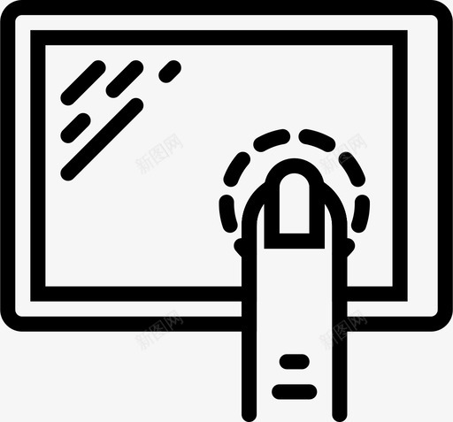 平板电脑单击查看按下图标svg_新图网 https://ixintu.com smashicons手势轮廓 信息 十二生肖 平板电脑单击 手 手势 按下 文档 查看