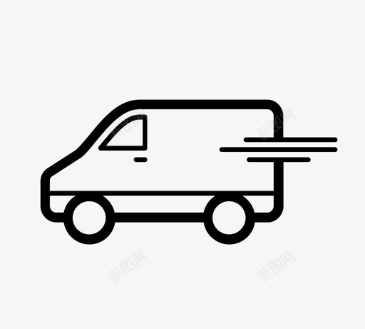 转运车送货车fast图标svg_新图网 https://ixintu.com fast 搬运工 物流 移动货车 车辆 转运车 运输 送货车