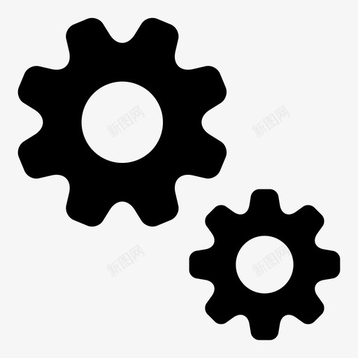 设置齿轮齿链轮图标svg_新图网 https://ixintu.com tog ui字形 圆柱 爪 设置齿轮 配置 链轮 齿 齿轮