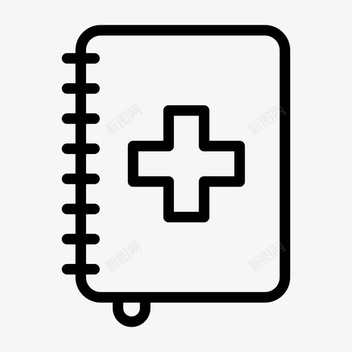 医学期刊菜单列表图标svg_新图网 https://ixintu.com 书 健康 列表 医学期刊 医药线 图表 日记 笔记本 菜单 说明