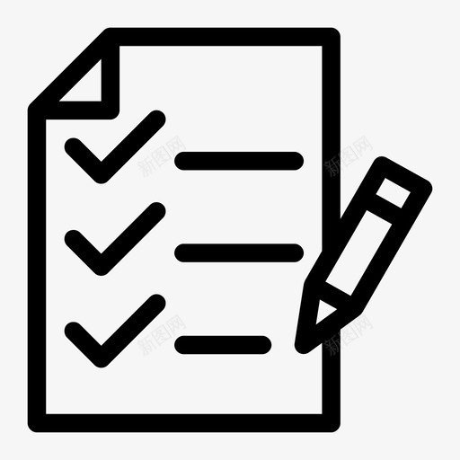 检查表所需步骤总数据图标svg_新图网 https://ixintu.com 办公介质 工作 总数据 所需步骤 提醒 文件 检查表 测试 纸张 预先计划