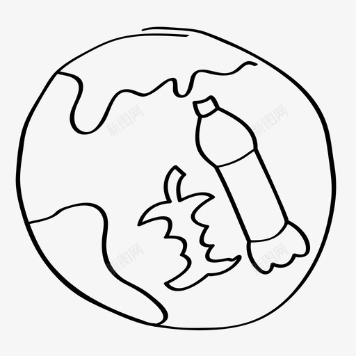 在地球上循环再利用再循环图标svg_新图网 https://ixintu.com 再利用 再循环 在地球上循环 地球 废物 星球 生态地球 转化