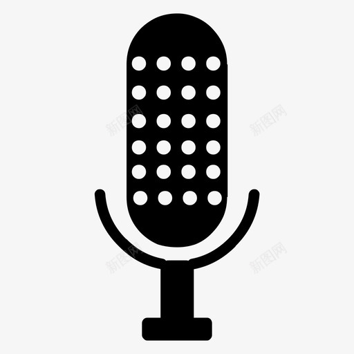 麦克风扬声器声音图标svg_新图网 https://ixintu.com 唱片 噪音 声音 扬声器 材料 演出片段 物体 物品 调子 麦克风