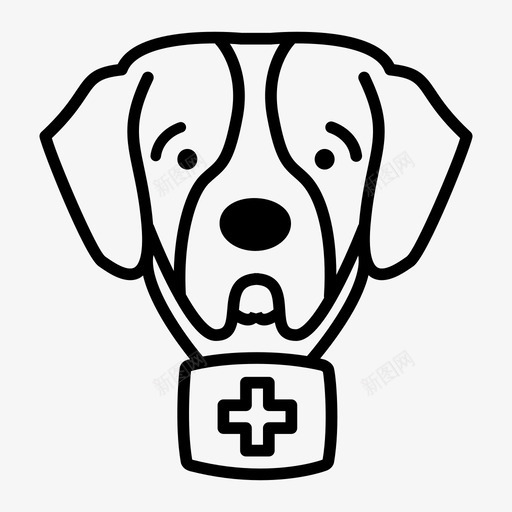 圣伯纳德毛皮玩伴瑞士图标svg_新图网 https://ixintu.com 动物 圣伯纳德 宠物 救援 朋友 桶 毛皮玩伴 狗 狗和公司 瑞士