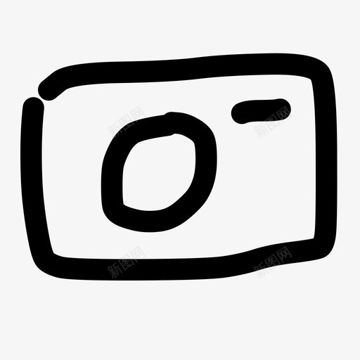 手绘照相机图标svg_新图网 https://ixintu.com 手绘照相机