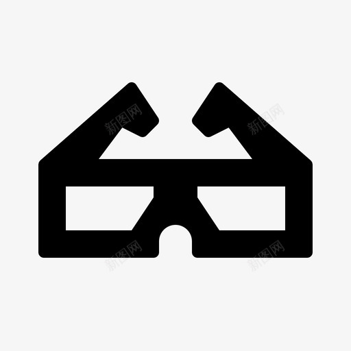 眼镜剧院观看图标svg_新图网 https://ixintu.com 剧院 帮助 电影 电影院 眼睛 眼镜 观看 配戴 阅读