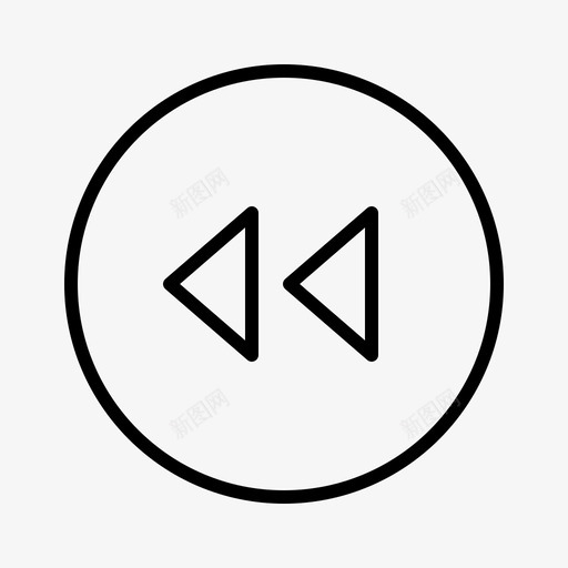 倒带声音跳过图标svg_新图网 https://ixintu.com 倒带 前进 双重 声音 接口 播放器 视频 跳过 音乐 音乐播放器 音频