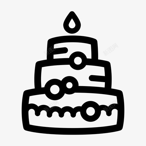 蛋糕面糊生日图标svg_新图网 https://ixintu.com 假日 婚礼 庆祝 甜品 甜点 生日 糖霜 蛋糕 面糊